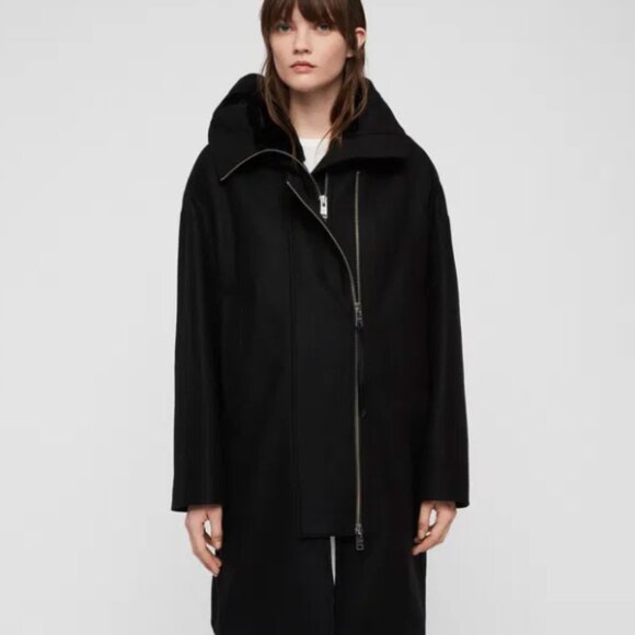 All Saints Italian wool Parka - Picture 3 of 6